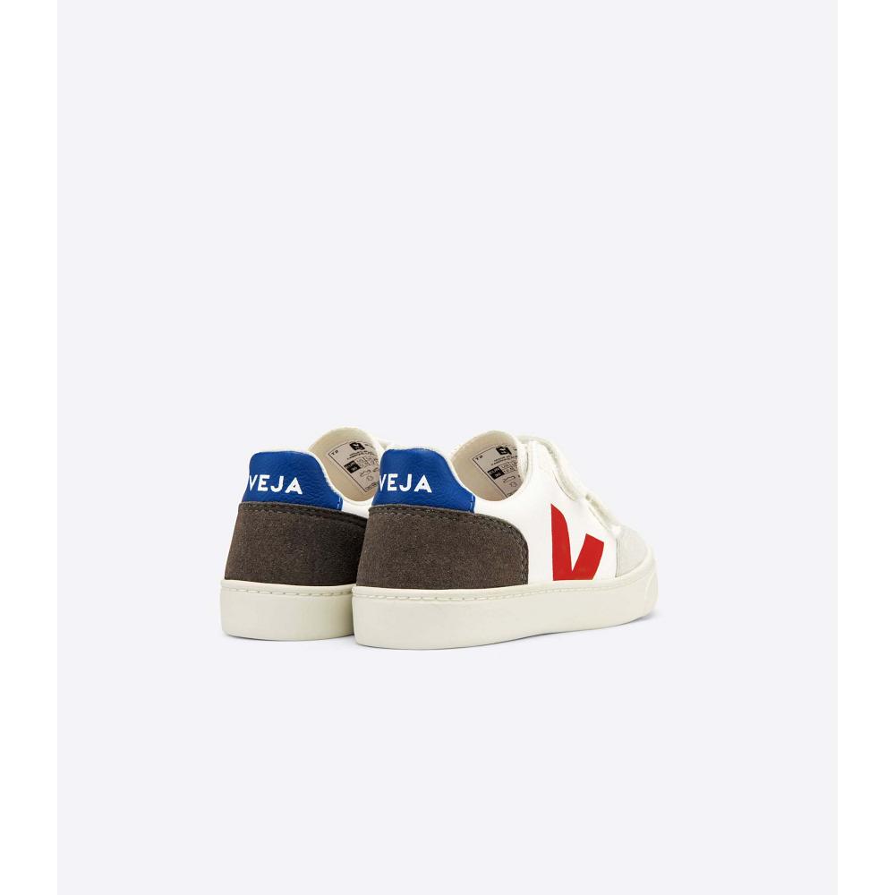 Veja V-12 CHROMEFREE Joggesko Barn White/Grey | NO 887PJJ